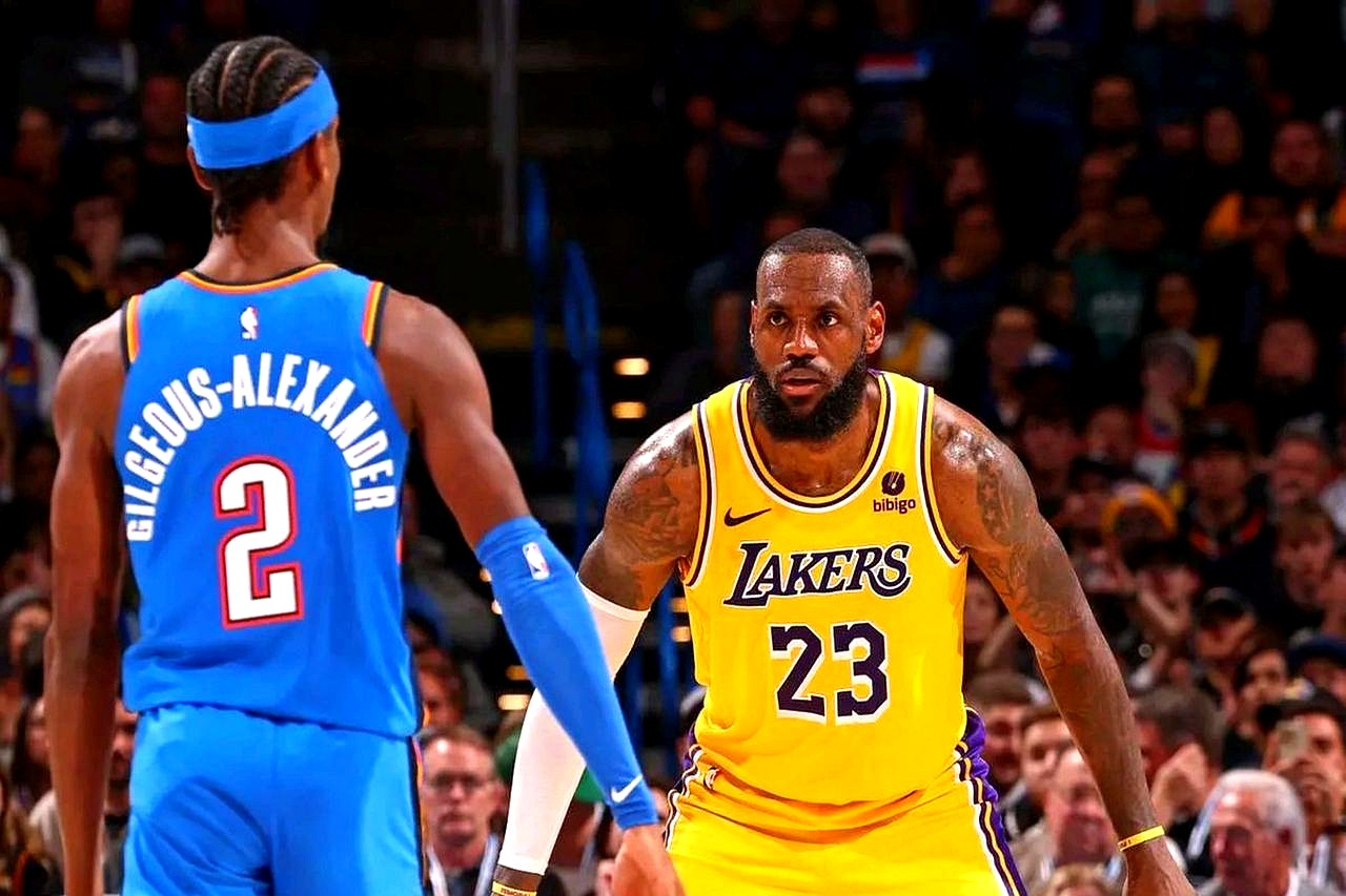 荡秋千的LBJ！湖人客场击败雷霆，系列赛2-1领先